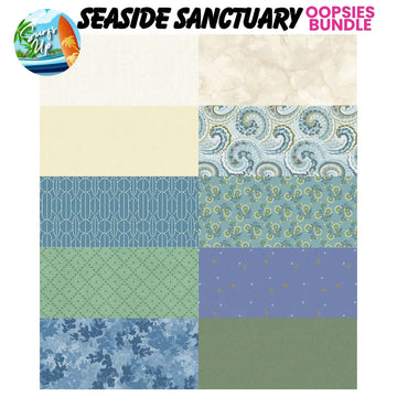Mystery Five-0 Seaside Sanctuary Oopsies fat quarter bundle swatches