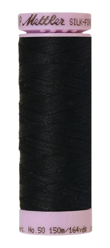 Mettler Cotton Silk Finish 50wt 150m Space - quilting supply from Quilted Joy