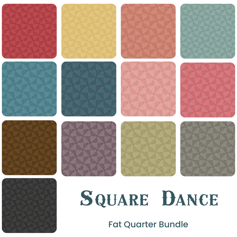 Square Dance Fat Quarter Bundle - fat quarter quilt fabric cut