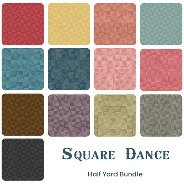 Square Dance Half Yard Bundle - coordinating quilt fabric bundle