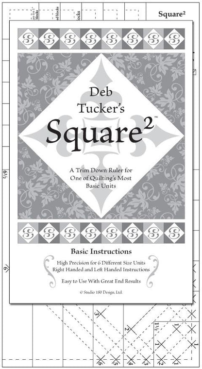 Square Squared Ruler - image 2 - quilting ruler for precision cutting