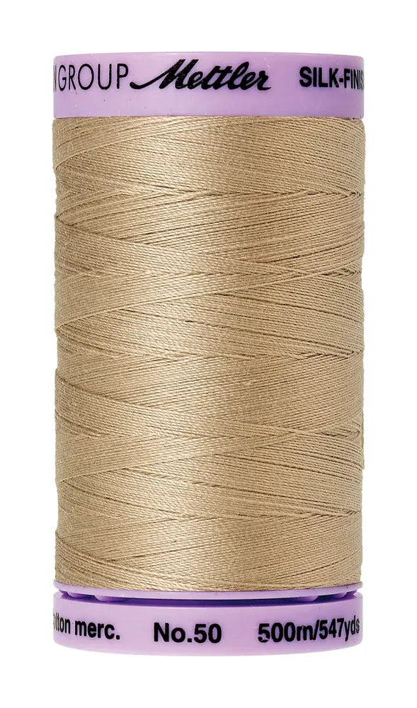 Mettler Cotton Silk Finish 50wt 500m Straw