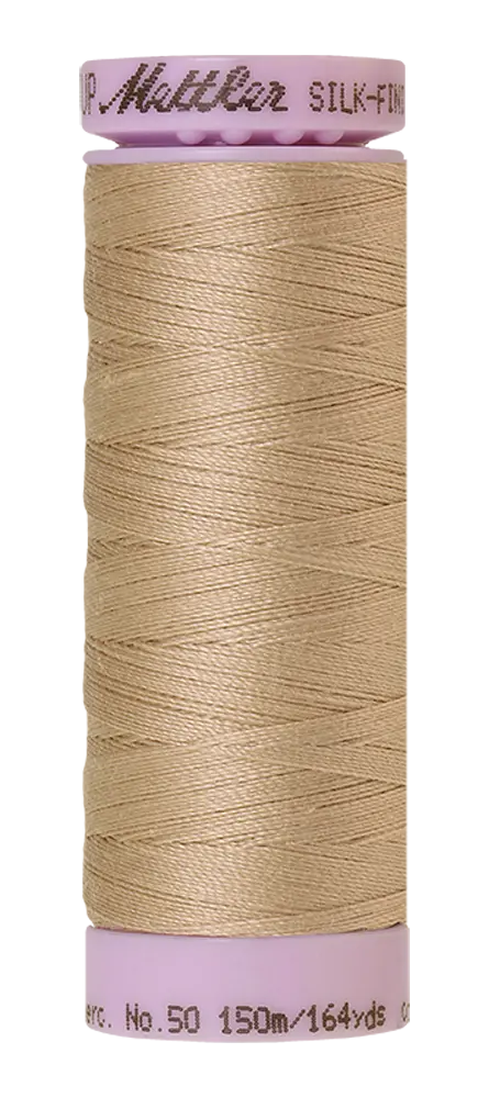 Mettler Cotton Silk Finish 50wt Straw large spool quilting thread