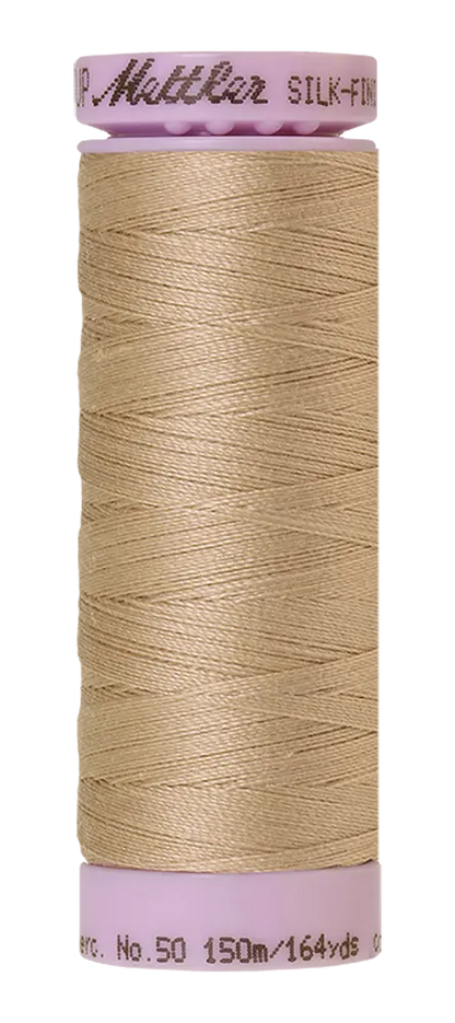 Mettler Cotton Silk Finish 50wt Straw large spool quilting thread