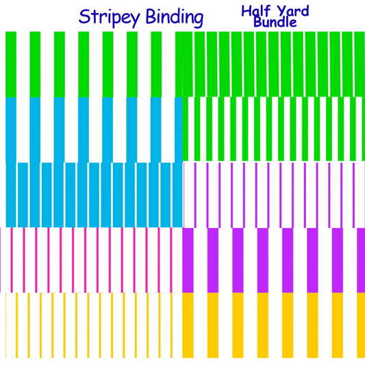 Stripey Binding Half Yard Bundle