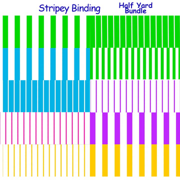 Stripey Binding Half Yard Bundle