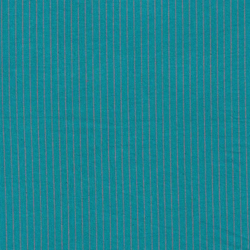 Premium Yarn Dyes Pinstripe Teal/Pink Fabric Yardage
