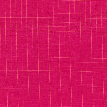 Premium Yarn Dyes Linear Plaid Magenta Fabric Yardage