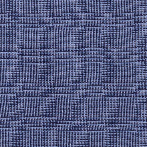 Premium Yarn Dyes Houndstooth Plaid Blue/Denim Fabric Yardage