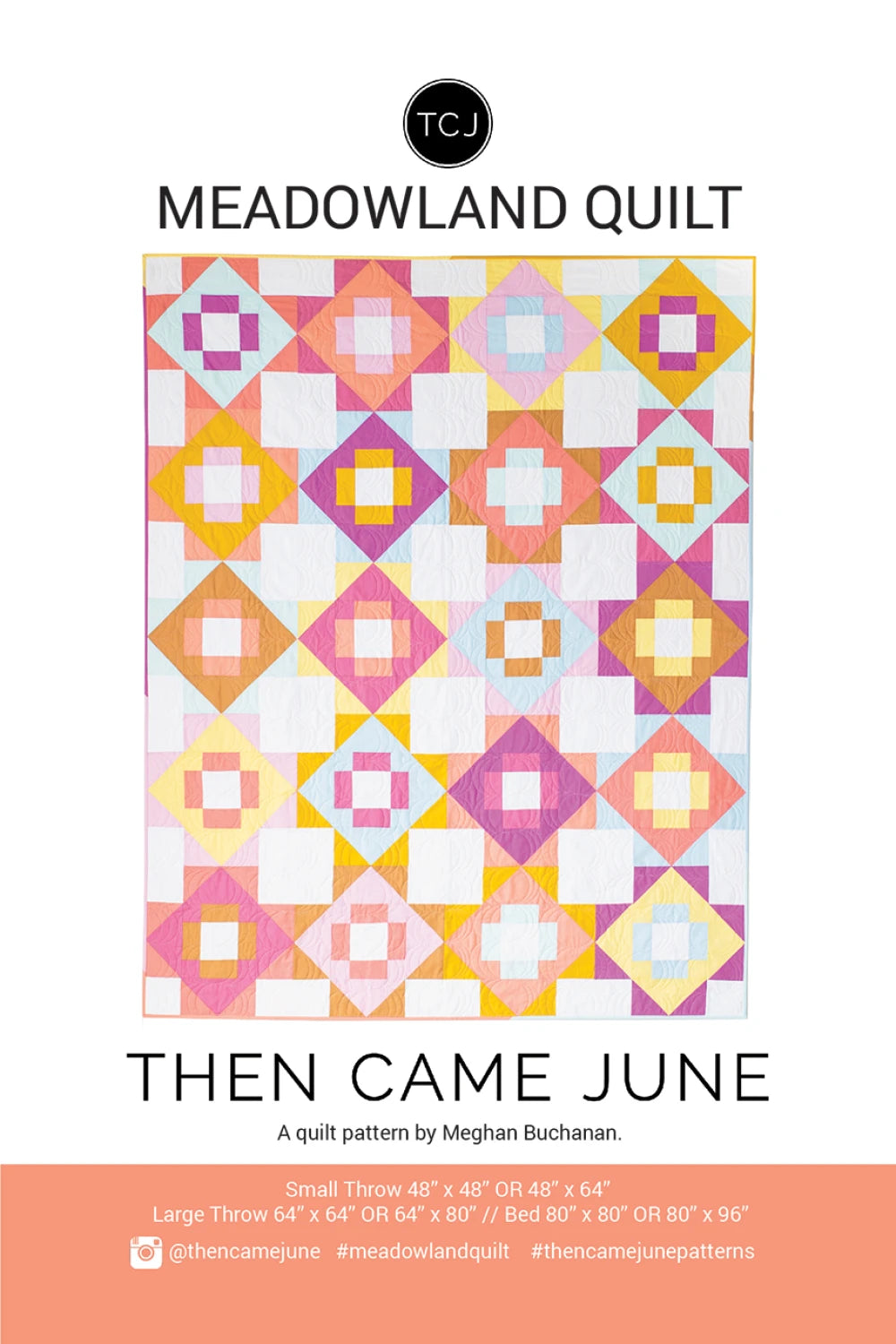 Meadowland quilt pattern cover design