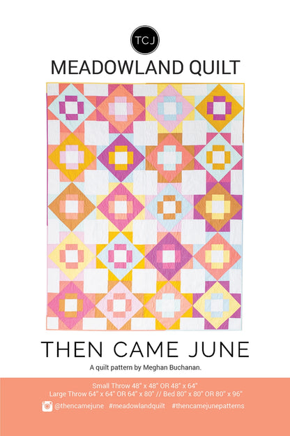 Meadowland quilt pattern cover design