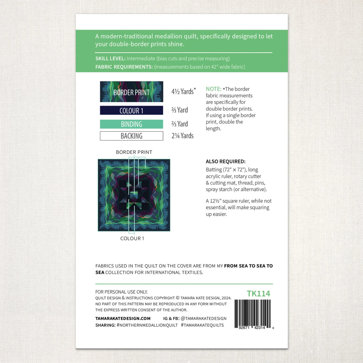 Northern Medallion Quilt Pattern - image 2 - quilting pattern with step-by-step instructions
