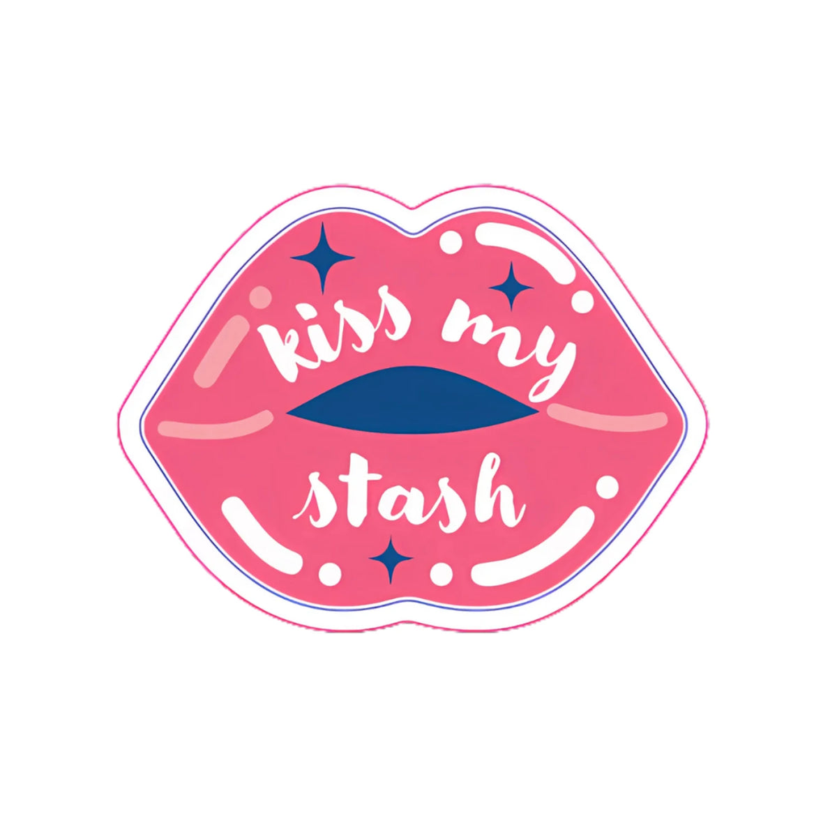 Kiss My Stash quilting sticker