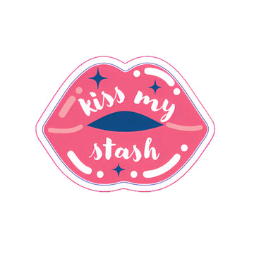 Kiss My Stash quilting sticker