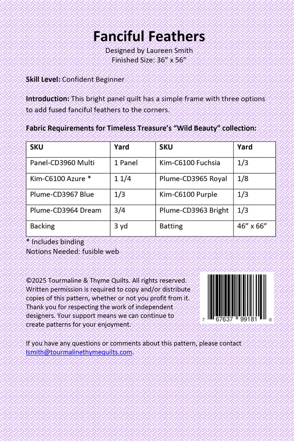 Fanciful Feathers Quilt Pattern - image 2 - quilting pattern with step-by-step instructions