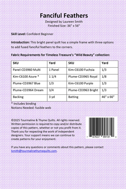 Fanciful Feathers Quilt Pattern - image 2 - quilting pattern with step-by-step instructions