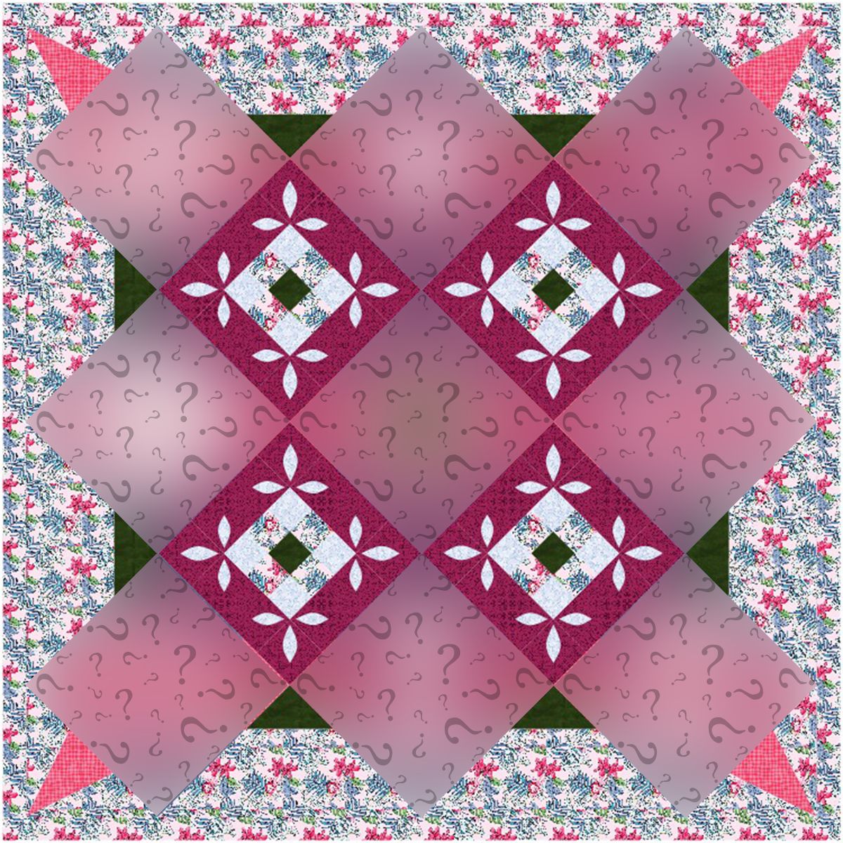 Quilt Fairy Frolic Tropical Harmony Botanical Radiance quilt kit