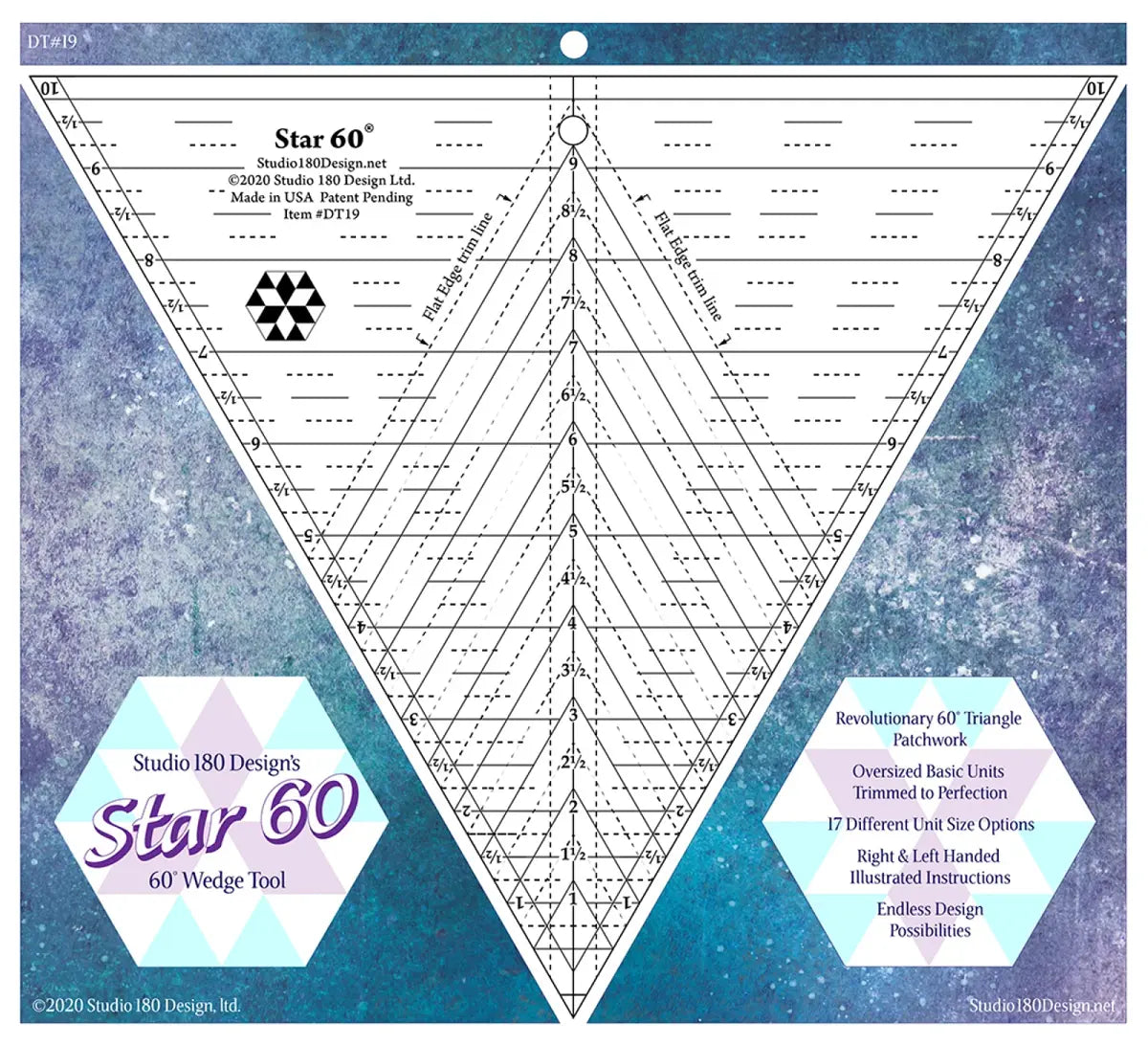 Star 60 Template - quilting supply from Quilted Joy