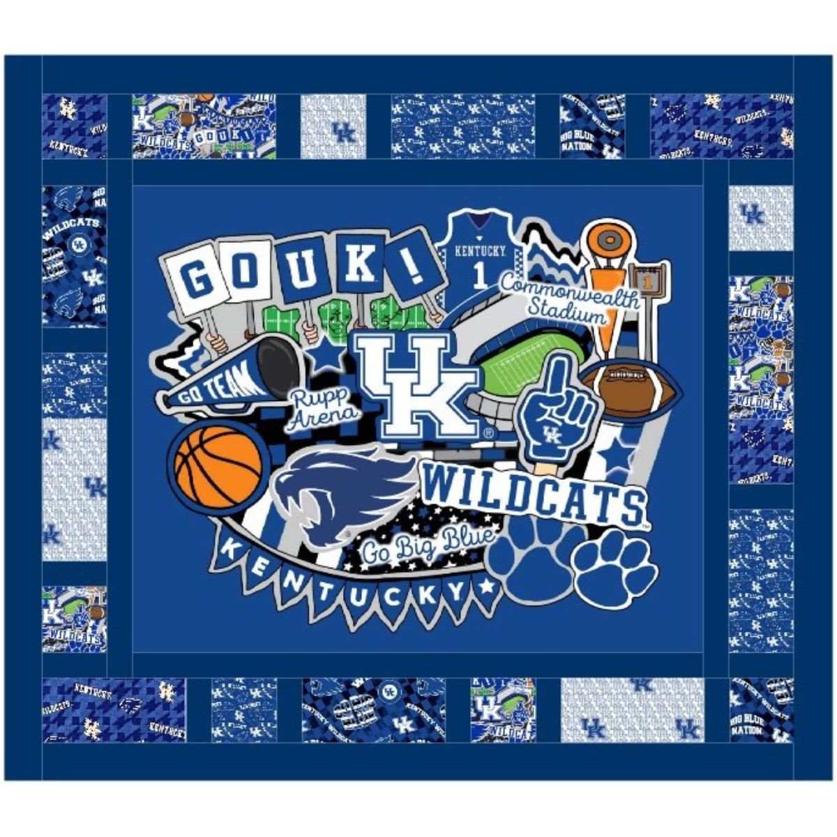 University of Kentucky Quilt Kit - Wildcats-inspired quilt kit