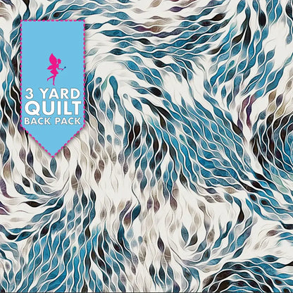 Vitality Teal 108" Wide 3 Yard Quilt Fabric Back Pack
