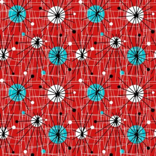 Atomic Cherry 108" Wide Quilt Backing Fabric