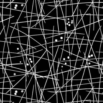 Swizzle Stick Black 108" Wide 3 Yard Quilt Fabric Back Pack