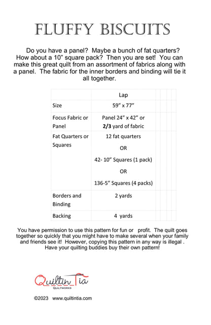 Fluffy Biscuits Quilt Pattern - image 2 - quilting pattern with step-by-step instructions