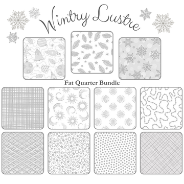 Wintry Lustre Fat Quarter Bundle - PRESALE - fat quarter quilt fabric cut