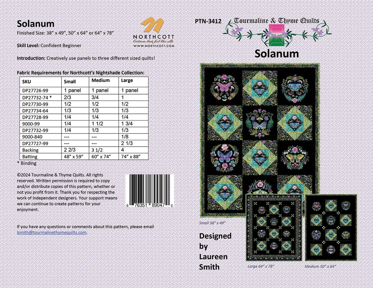 Solanum Quilt Pattern - image 5 - quilting pattern with step-by-step instructions