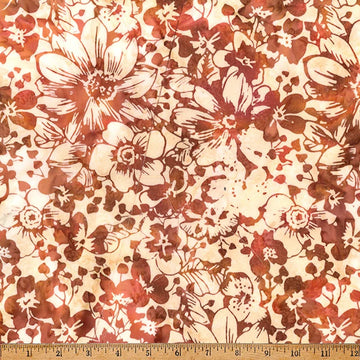 Cinnamon Spice bourbon batik cotton quilting fabric yardage