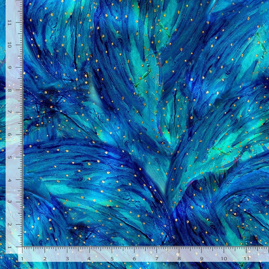 Magical Fairy Brush 108" Wide Quilt Backing Fabric