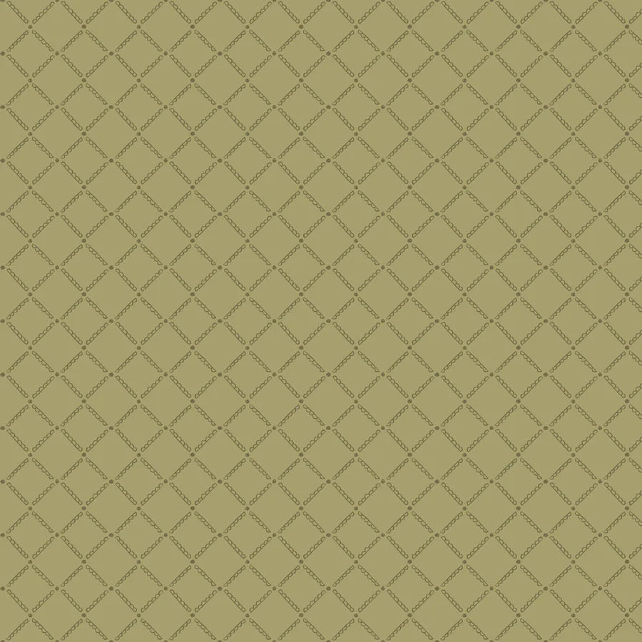 Dawn Melody Digital Trellis Olive Fabric Yardage