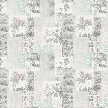 Light Pewter Digital Patchwork Yardage