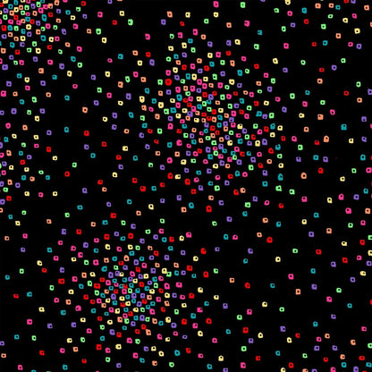 Confetti Black 108 inch 3-yard quilt fabric back pack