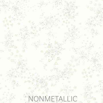 Glitter White Silver Metallic 108 inch 3-yard quilt fabric back pack