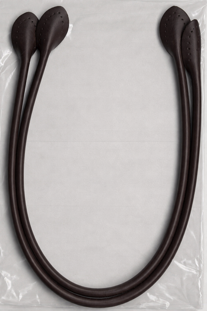 Leather Like Bag Handles 20in Dark Brown - image 1 - quilting supply from Quilted Joy