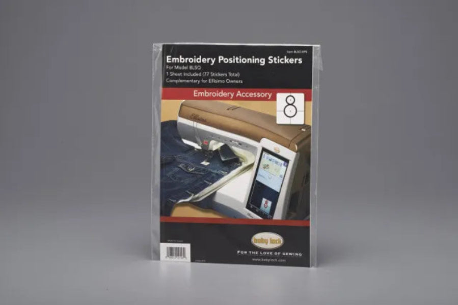 Baby Lock Embroidery Positioning BNT10 Stickers