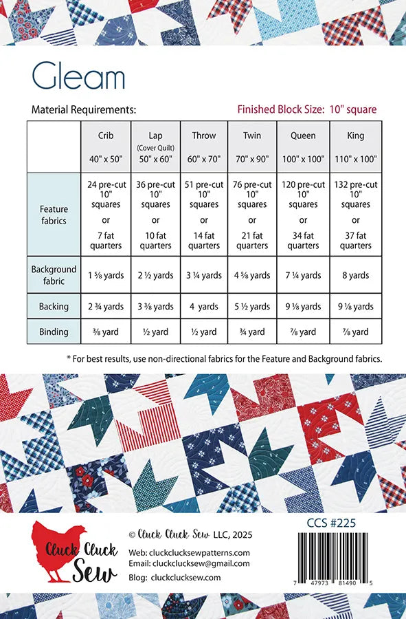 Gleam Quilt Pattern - image 2 - quilting pattern with step-by-step instructions