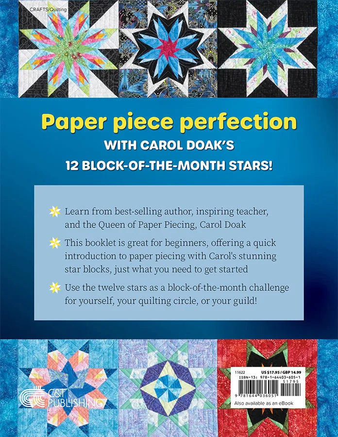 Carol Doak's Starry Block of the Month Book