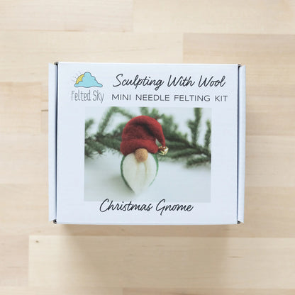 Christmas Gnome Mini Needle Felting Kit
