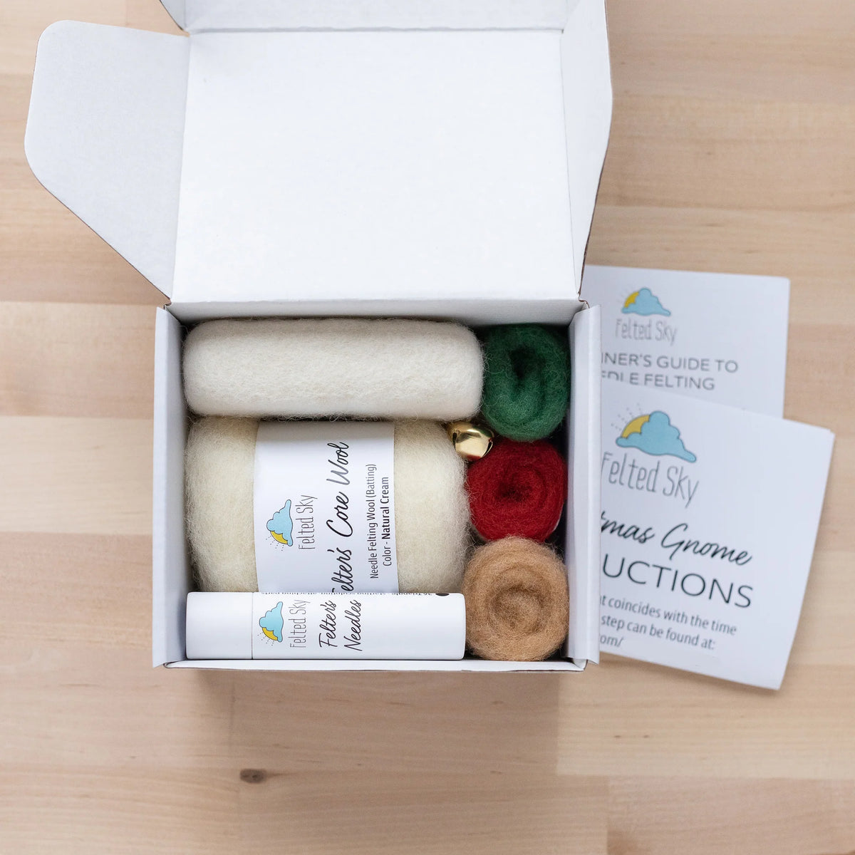 Christmas Gnome Mini Needle Felting Kit