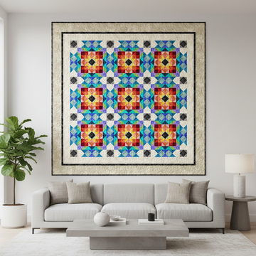 Chromatic Carpenter Quilt - Modern Wall Display