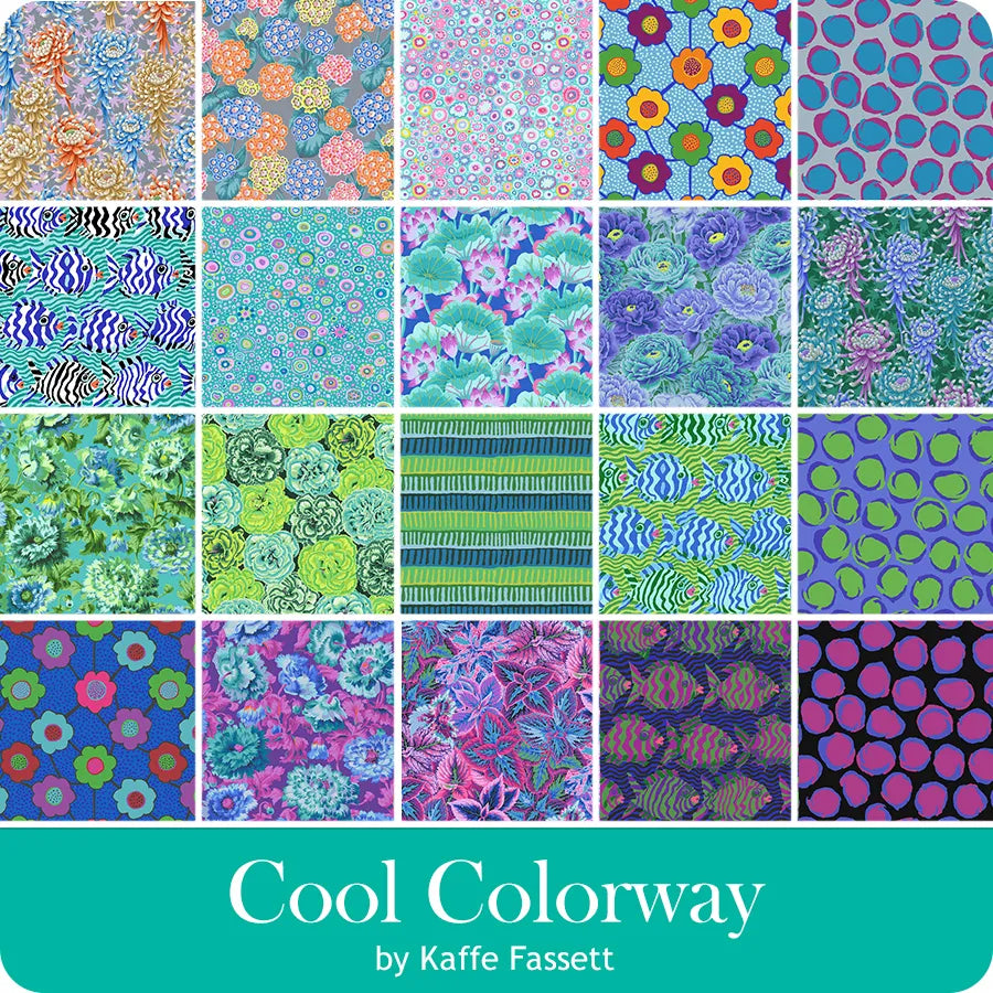 Cool August 2025 Kaffe Fassett Collective 10" Squares