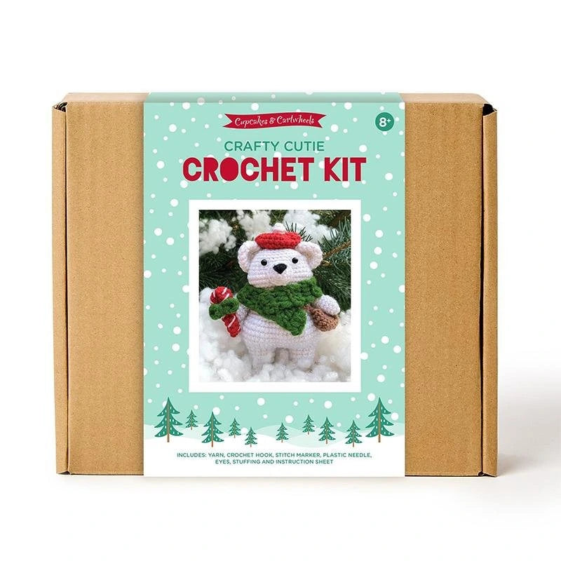 Crafty Cutie Polar Bear Crochet Kit - quilting supply from Quilted Joy
