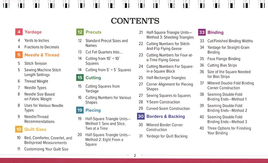 Quilter's Quick-Reference Guide - image 2 - quilting supply from Quilted Joy