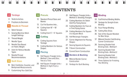 Quilter's Quick-Reference Guide - image 2 - quilting supply from Quilted Joy