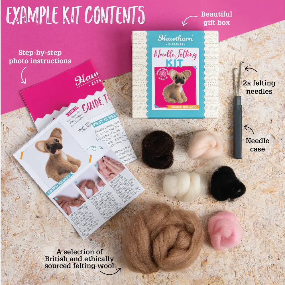 Fox Cub Mini Needle Felting Kit - image 3 - quilting supply from Quilted Joy