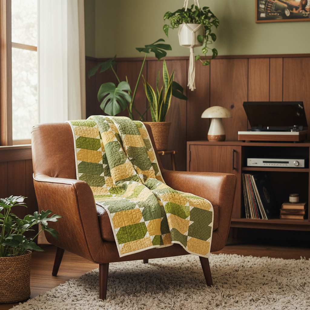 Fern & Honey Quilt Kit – Natural 70s Room