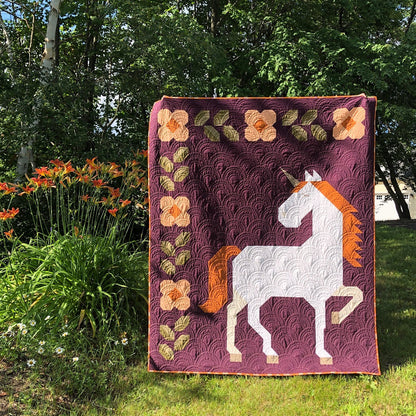 Unicorn Garden Quilt Pattern - image 4 - quilting pattern with step-by-step instructions