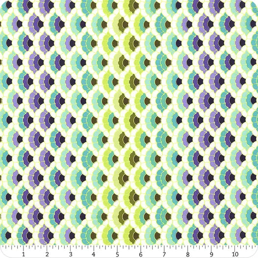 Floral Reef Marine Aquatic Lace Fabric Yardage - quilt fabric for sewing and quilting projects